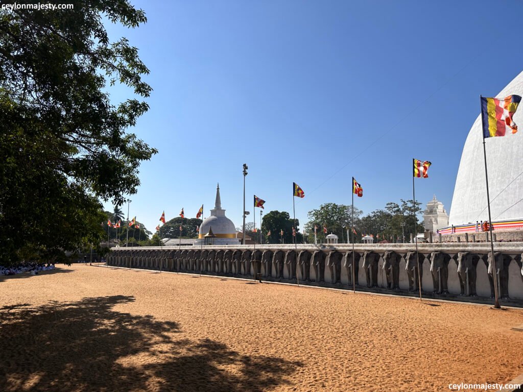 Calm environment around Ruwanwelisaya, Anuradhapura