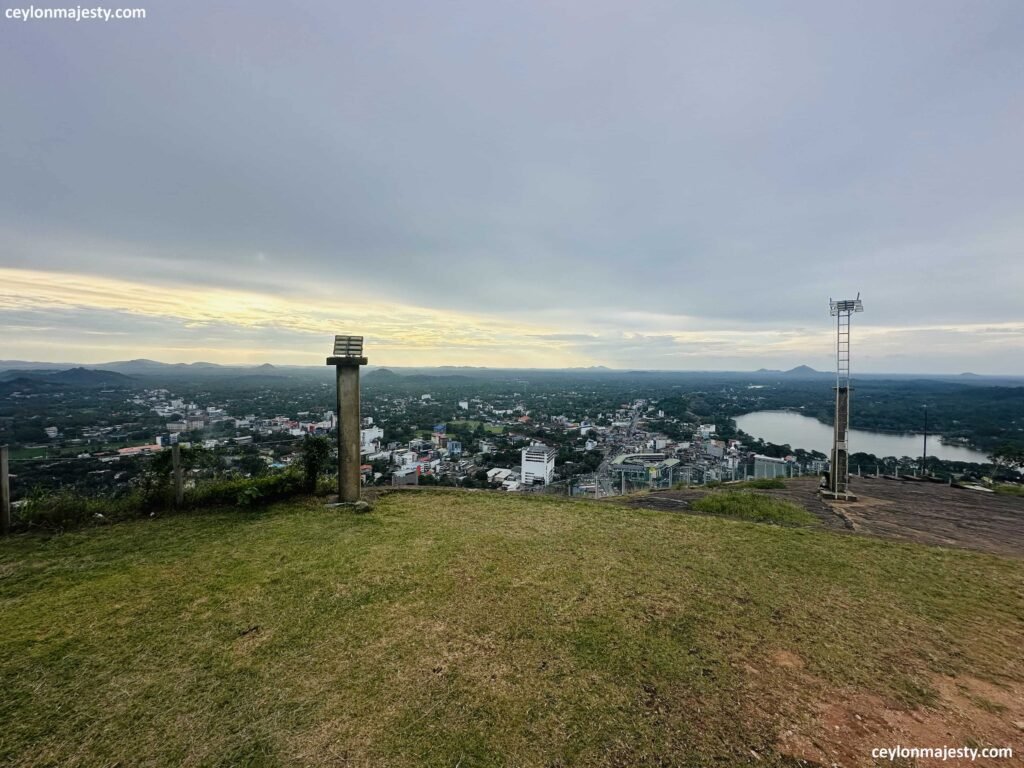 at the top of the athugala temple in kurunegala